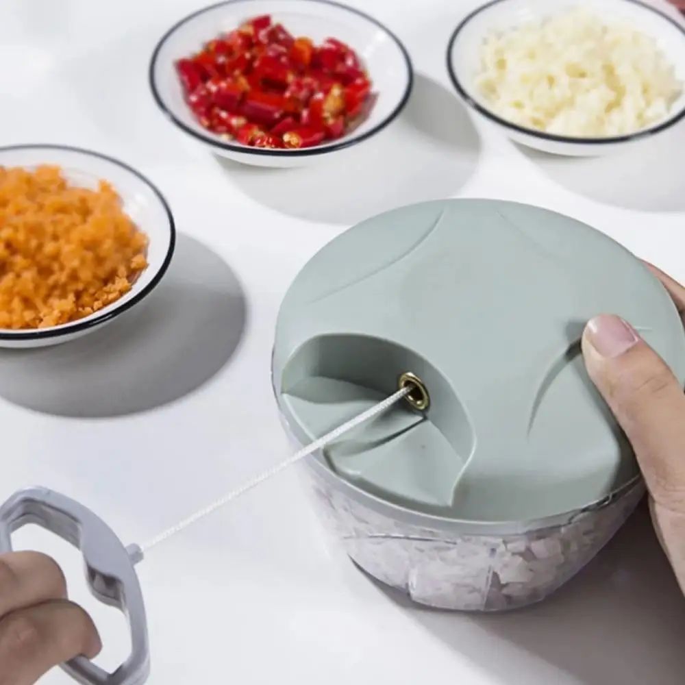 Spremiaglio per uso domestico tritacarne manuale 3 lame tagliaverdure a mano utensile per la lavorazione degli alimenti da cucina