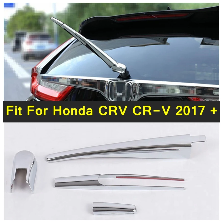 

Chrome Auto Rear Window Windscreen Wiper Arm Blade Decor Stripes Cover Trim For Honda CRV CR-V 2017 - 2020 Exterior Accessories