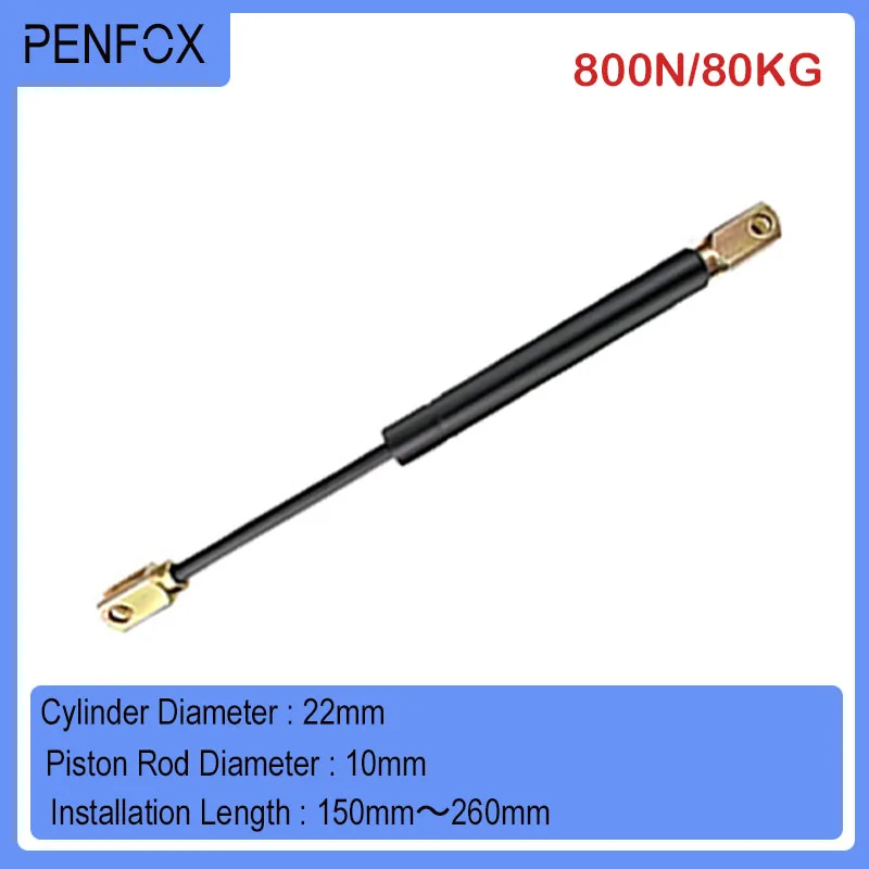 

1 PC 150mm-260mm 80kgs/800N Universal Strut Bars Gas Spring Shock Absorber Hydraulic Lift Support Strut Bar RV Bed Car Machine