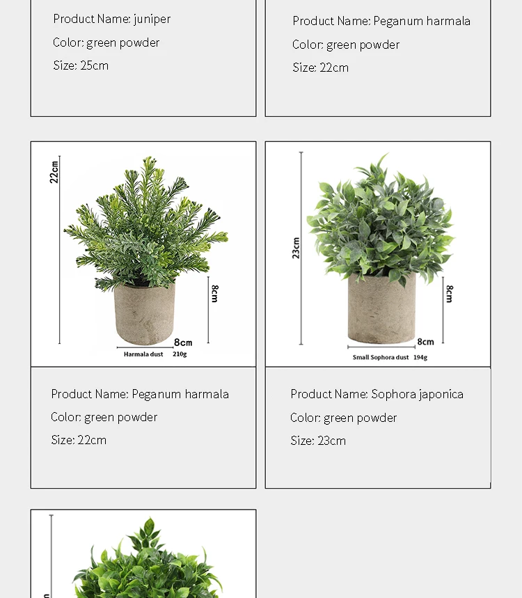 Künstliche Pflanze Topf Eukalyptus Pflanze kleine gefälschte Blume Bonsai mit Topf Mini Pflanze Desktop Office Home Restaurant Dekoration – Detail 15