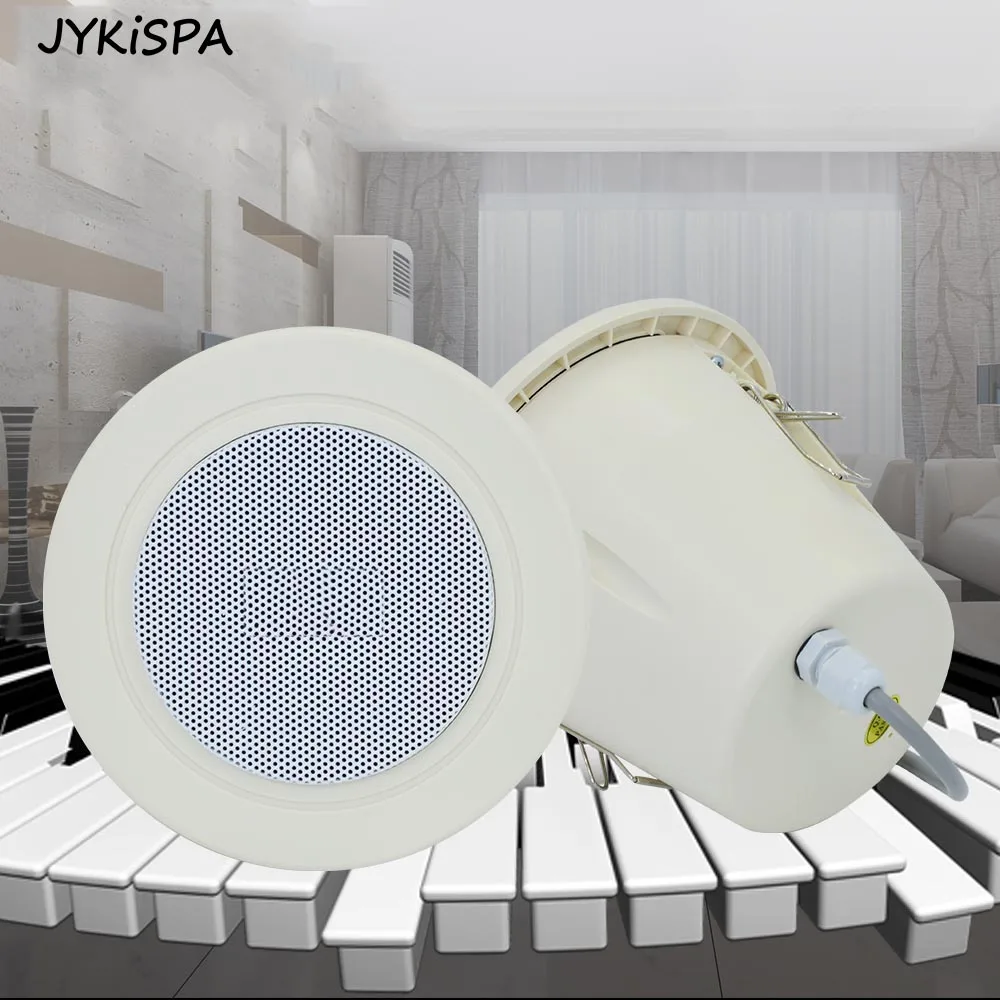 4 Inch IP55 Roof Loudspeaker PA Full Range Ceiling Speaker ABS Material High Quality Sound System  for Sauna Bathroom Hotel