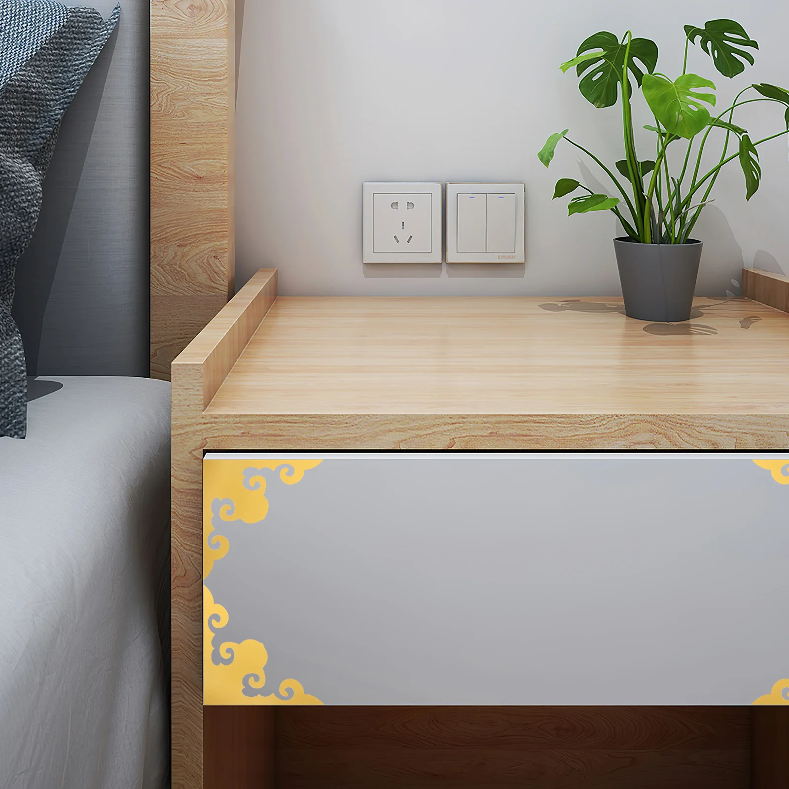 

12Pcs Mirror Corner Stickers 3D Acrylic Decorative Wall Decals Living Room Background Self Adhesive Mirror Wall Stickers