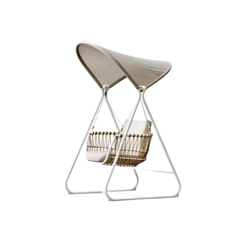 Outdoor swing hanging chair Indoor hanging basket Household balcony Single rattan chair Leisure courtyard Waterproof rattan