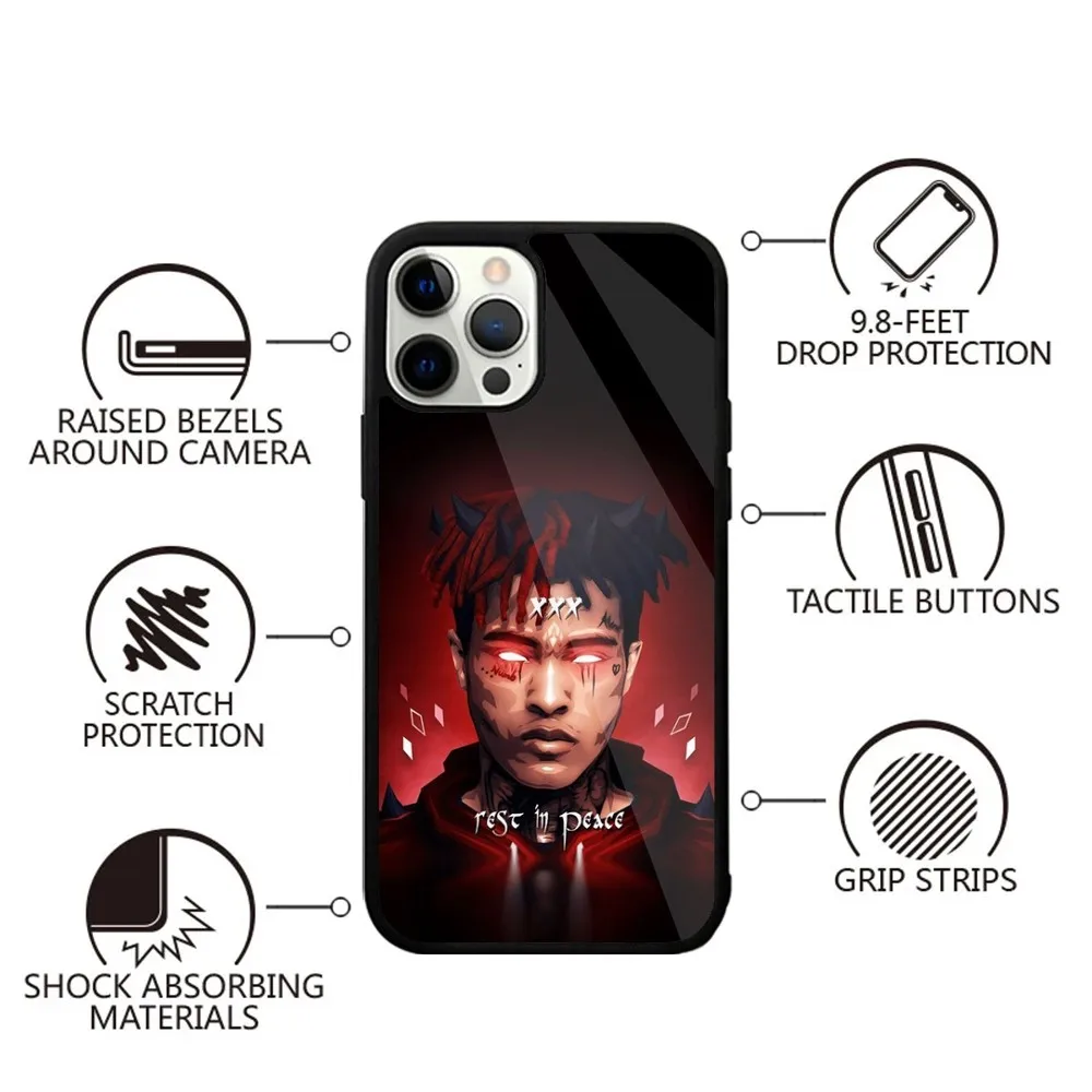 Rapper X-Xxxtentacions Phone Case For iPhone 16,15,14,13,12,11,Plus,Pro,Max,Mini Magsafe Magnetic Wireless Charging