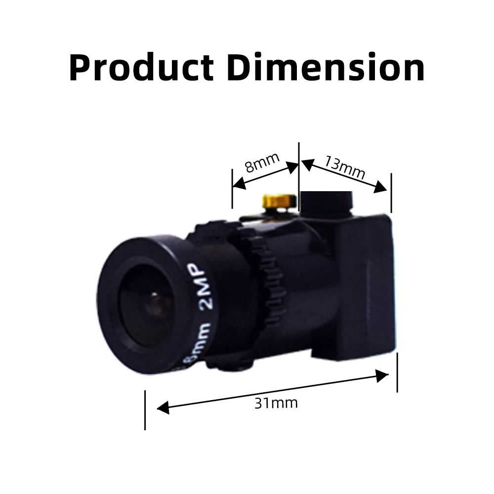 كاميرا Securexpert 2MP 1080P HD Mini AHD عدسة 3.6 ملم كاميرا مراقبة أمنية CCTV مع ميكروفون الصوت BNC موصل الفيديو