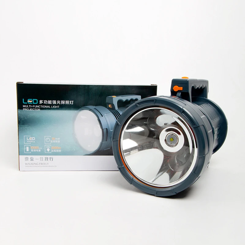 Charging Strong Light Searchlight 100W Super Bright Long-range Portable Light Led Outdoor Search and Rescue Patrol