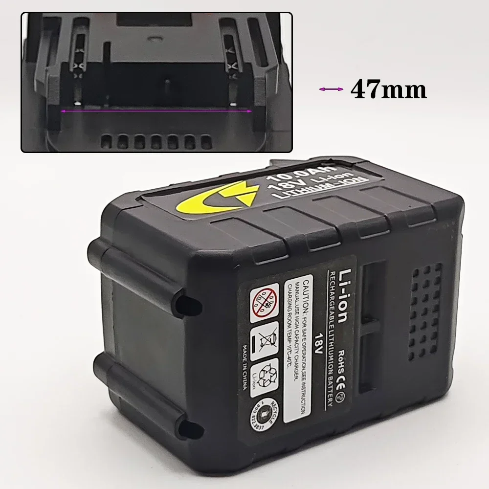 Литий-ионный аккумулятор 18 В 3 Ач/6 Ач/10 Ач, запасной аккумулятор для автомойки, замена водяного пистолета высокого давления для автомойки