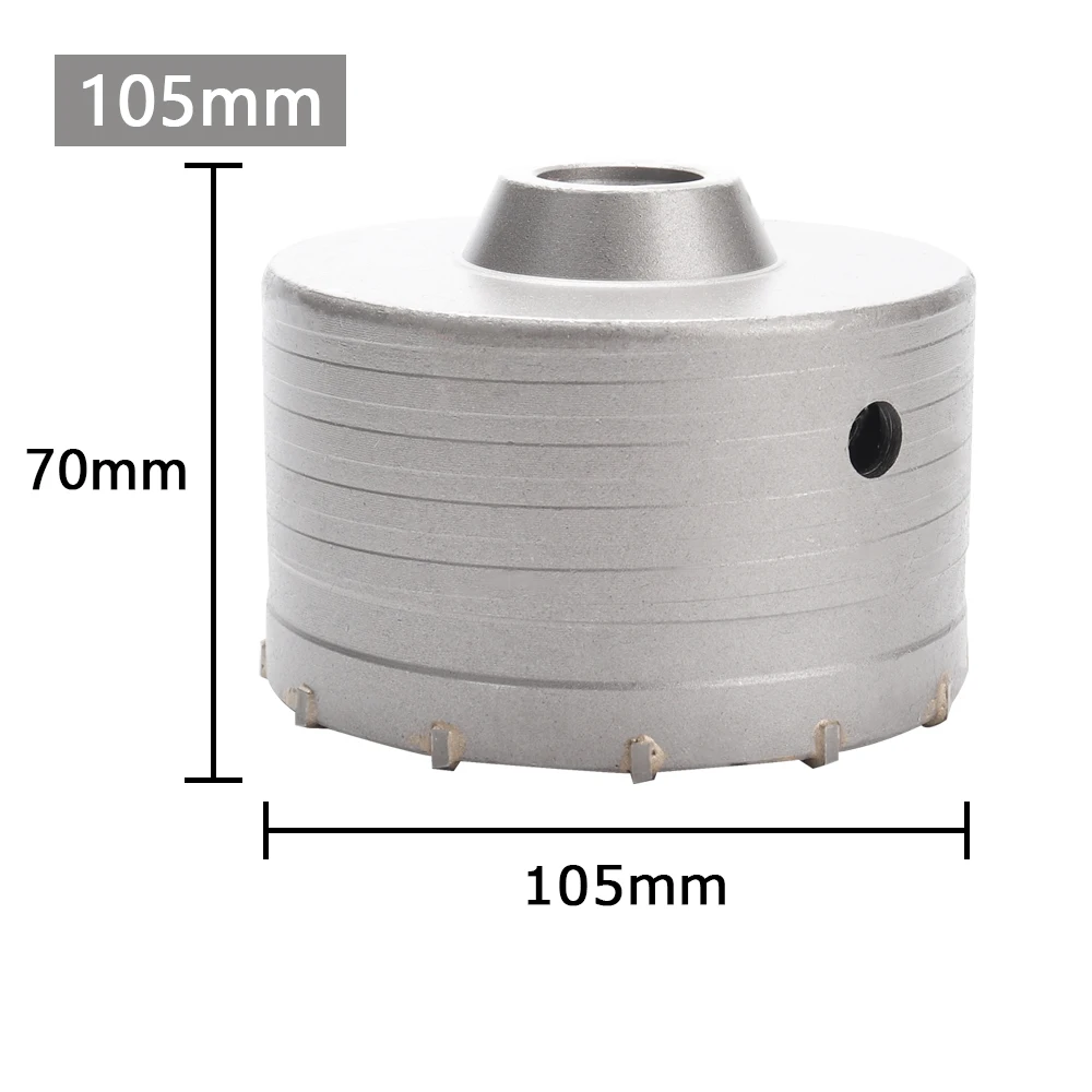 1Pc 30-150mm Boren kroon voor Betonnen Muur Gatenzaag SDS PLUS Hamerboor set met Ronde As Cement Steen Cutter Tool