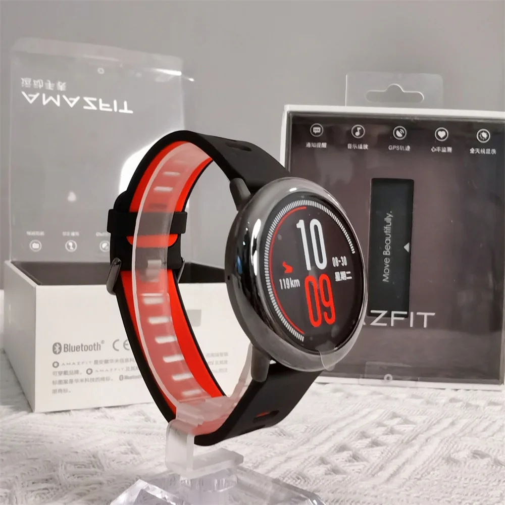 Amazfit-男性用ペース接続スポーツウォッチ,グローバルファームウェア,Bluetooth,統合GPS,新品