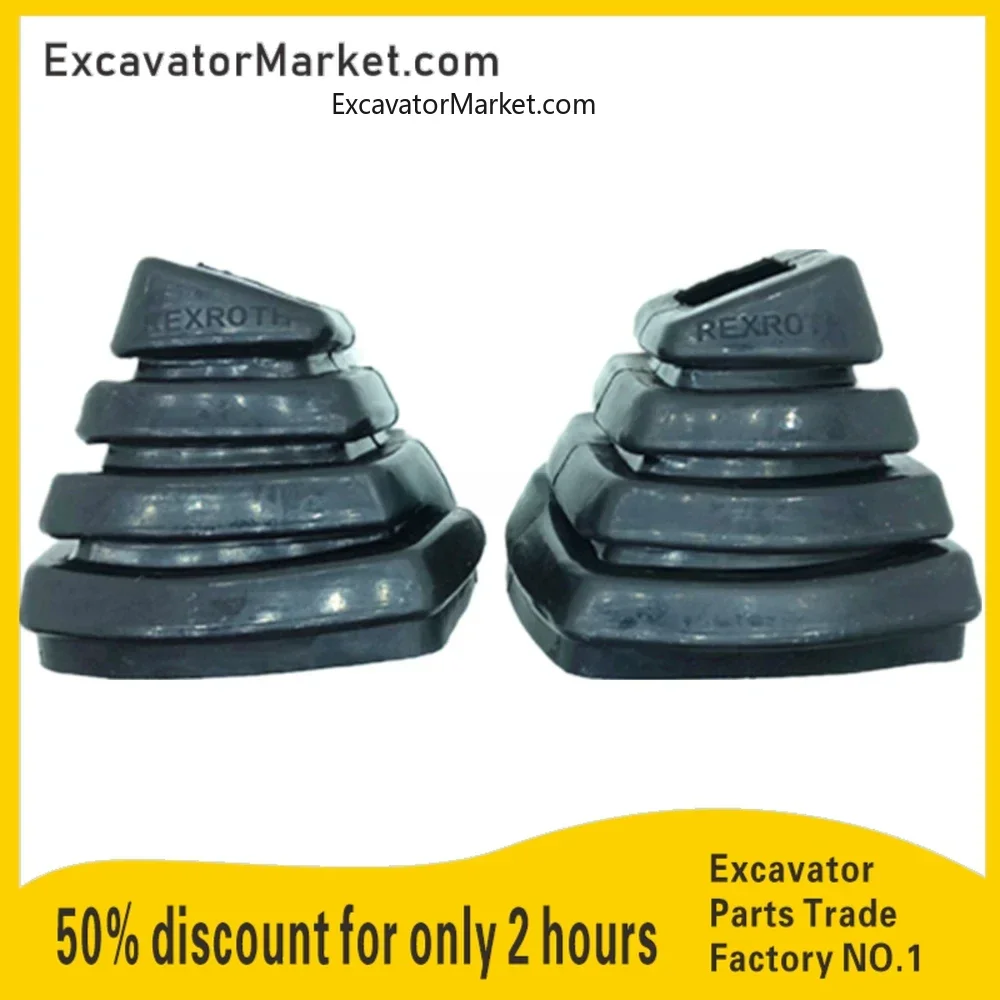 ForXugong Yuchai LOVOL Longgong Revo 55/60/65/75-8/80 Rexroth joystick handle glue-Dust cover For excavator