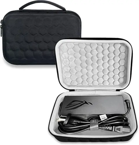 Imagen 1 del producto Funda rígida para cargador de ordenador portátil para videojuegos, compatible con ASUS ROG 150W/180W/200W/240W/280W/330W, cable adaptador de CA, accesorios para ordenador