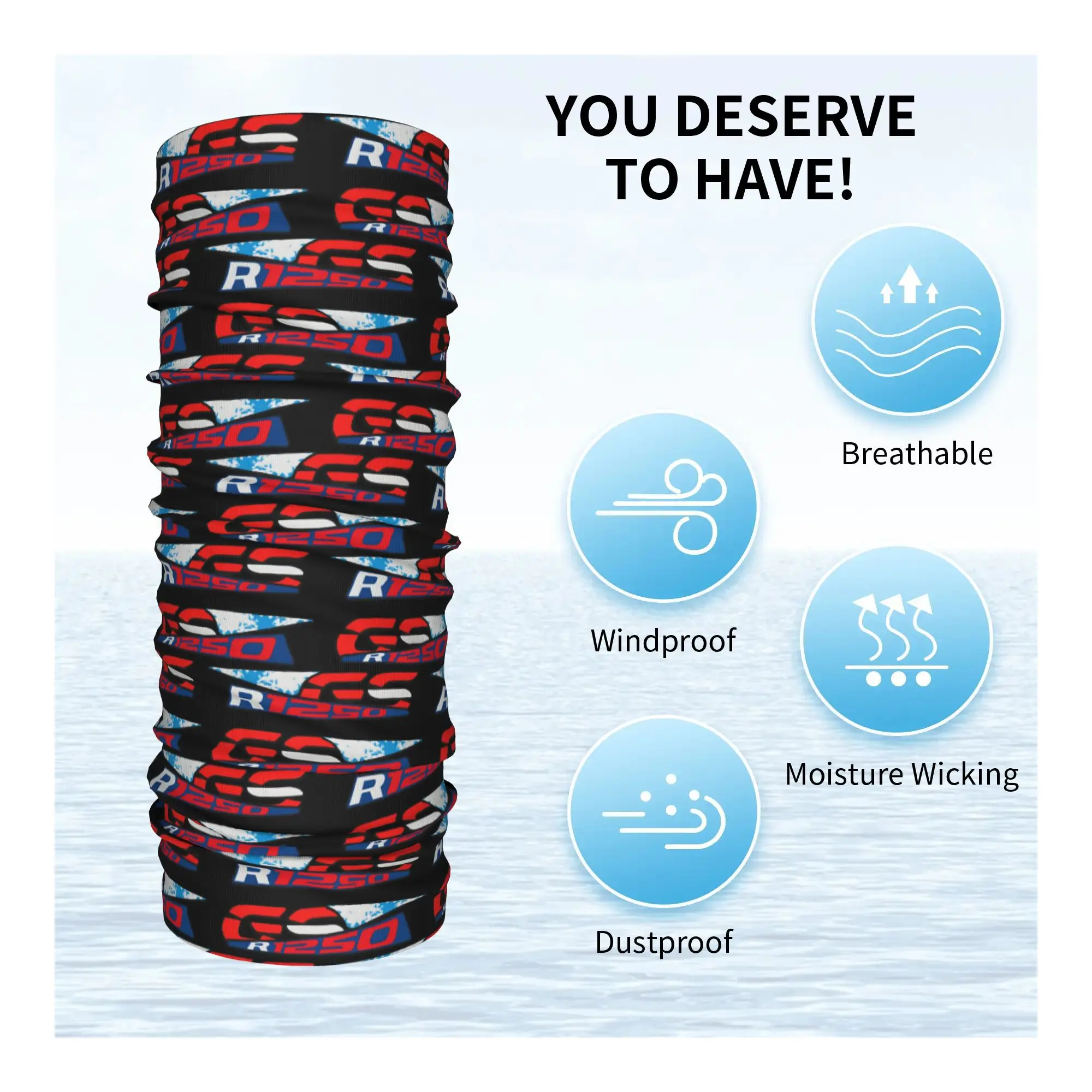 Ghetta per il collo Bandana per moto GS personalizzata per sci da campeggio Uomo Donna Sciarpa avvolgente Passamontagna da corsa Scaldino