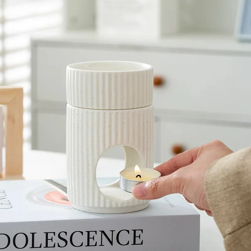 Minimalism Ceramic Insence Burner Firewood Aromatherapy Tray Room Aroma Diffuser Censer Incense Ash Plate Home Aroma Container