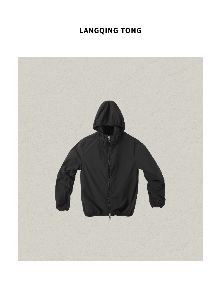 

Bla Hooded ort Sport Jaet Women's 2025 New Autumn Wear Small Size Age Reduction Top Polyester Fiber Commute Sle Zippe...