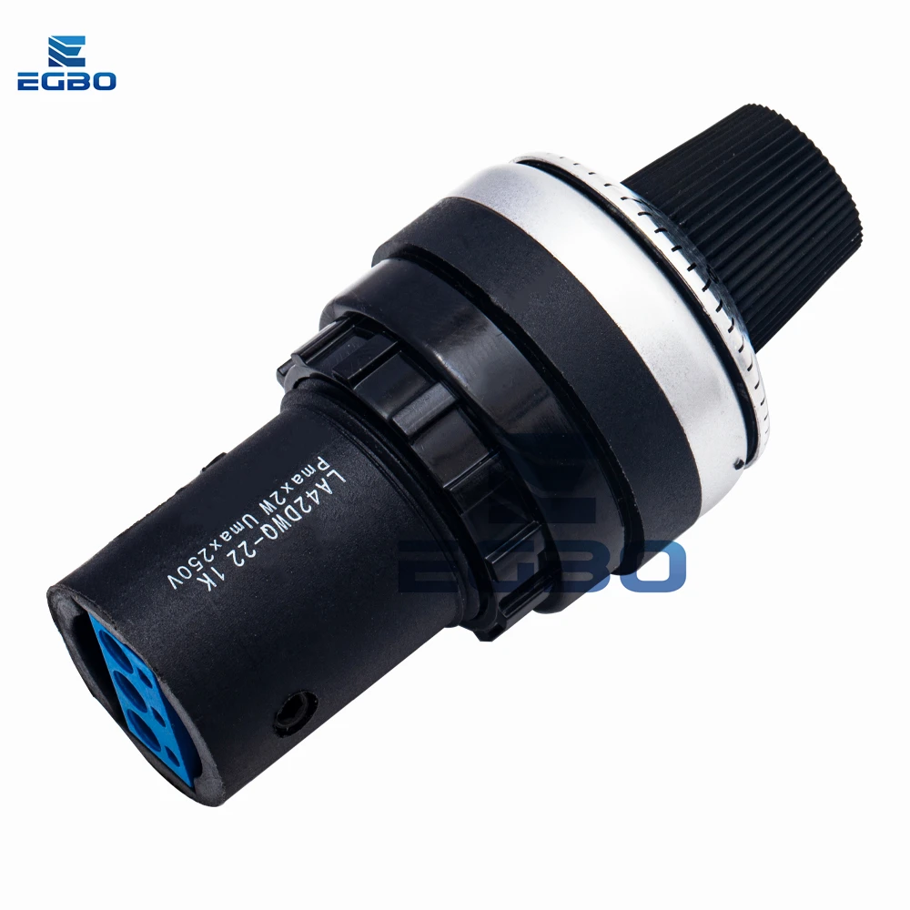 LA42DWQ-22-PRO 1K 2K 5K 10K 20k 50k 500k 22mm diametro pentole potenziometro rotante convertitore regolatore Inverter interruttore di resistenza
