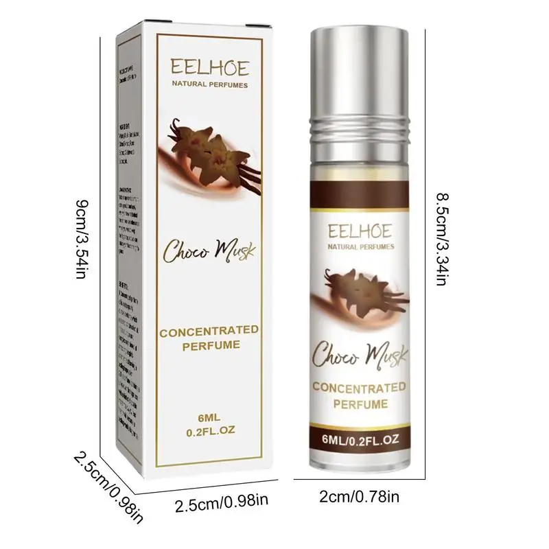 6Ml Choco Musk Geconcentreerde Parfumolie Langdurige Verleiding Lichte Geur Elegant Trekken Geur Voor Liefhebbers Cadeau