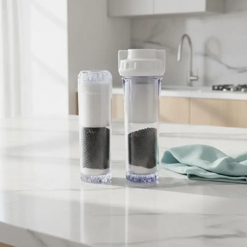 1 Set 10-Inch Reusable Empty Clear Water Filter Housing Self-assembled Various Media Refillable