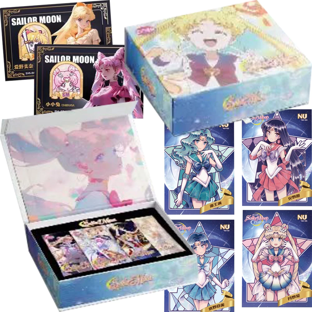 

Sailor Moon Collection Cards for Kids Anime Girl Limited Edition Visual Hollow Design SSP Creative Transparent Cards Toys Gifts