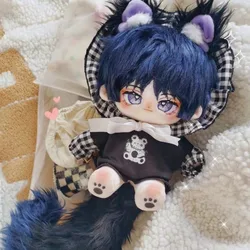Anime Genshin Impact Wanderer Balladeer 20cm Nude Body Plush Doll Toys Soft Stuffed Plushie