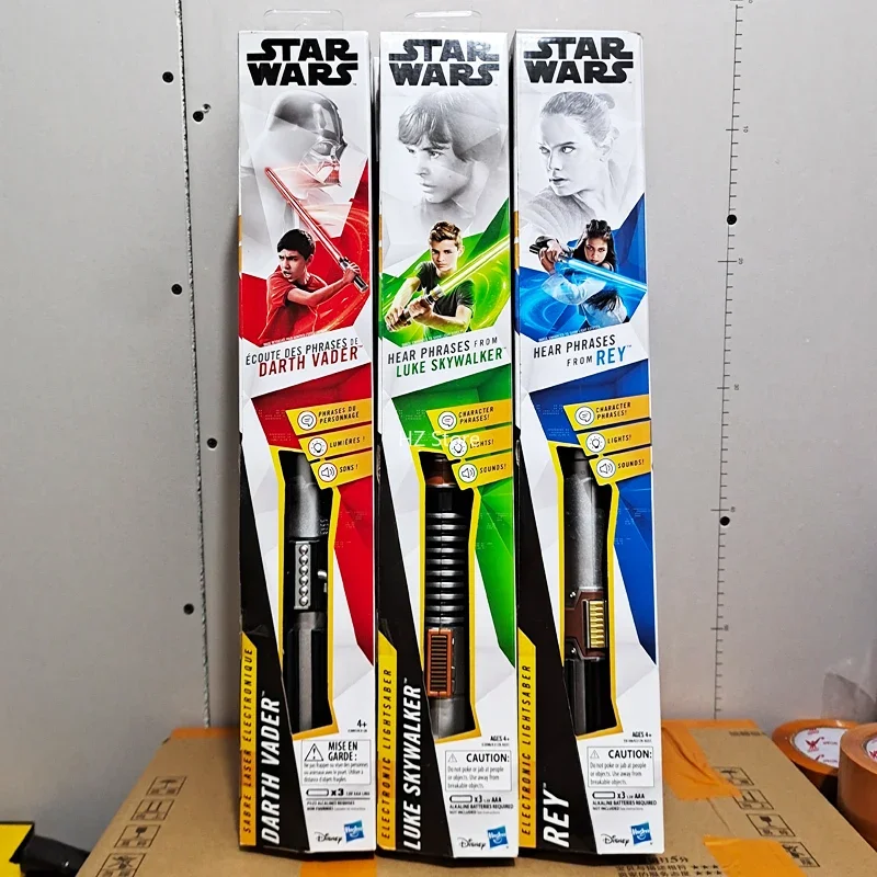 

Hasbro Star Wars E8 Electric Lightsaber Sound Light Rey Luke Skywalker Darth Vader Jedi Knight Light Sword Boy Toy Children Gift