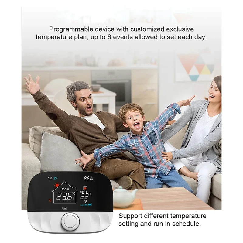 Top Deals Tuya Smart Wifi Wireless Thermostat For Gas Boiler Heating Battery RF 433MHZ Thermostat Temperature Controller Alexa