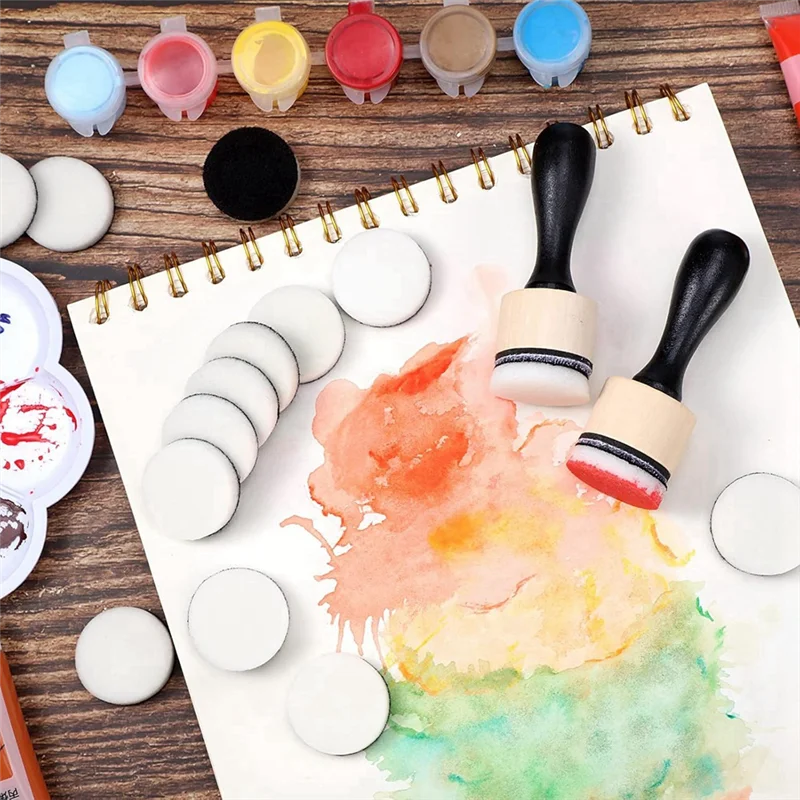 

AB15-42 набор мини-чернильных инструментов, включает 2 круглые мини-инструменты для размазывания и 40 сменных пенопластовых подушечек для рисования размазывания смесей