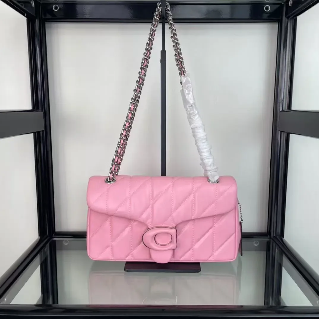 

2026 new designer tabby 20 26 bag womphaley shoulder bag quilting rhombus grid long chain bag fashion lady crossbody bag