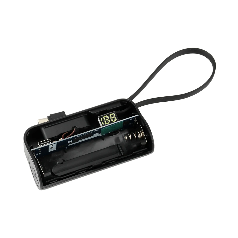 1 x 21700 Mini-Powerbank-Gehäuse, DIY-Handy-Stromversorgung, Batteriebox-Set, kostenloses Schweißen, Typ C, für Smartphones, keine Batterie im Lieferumfang enthalten