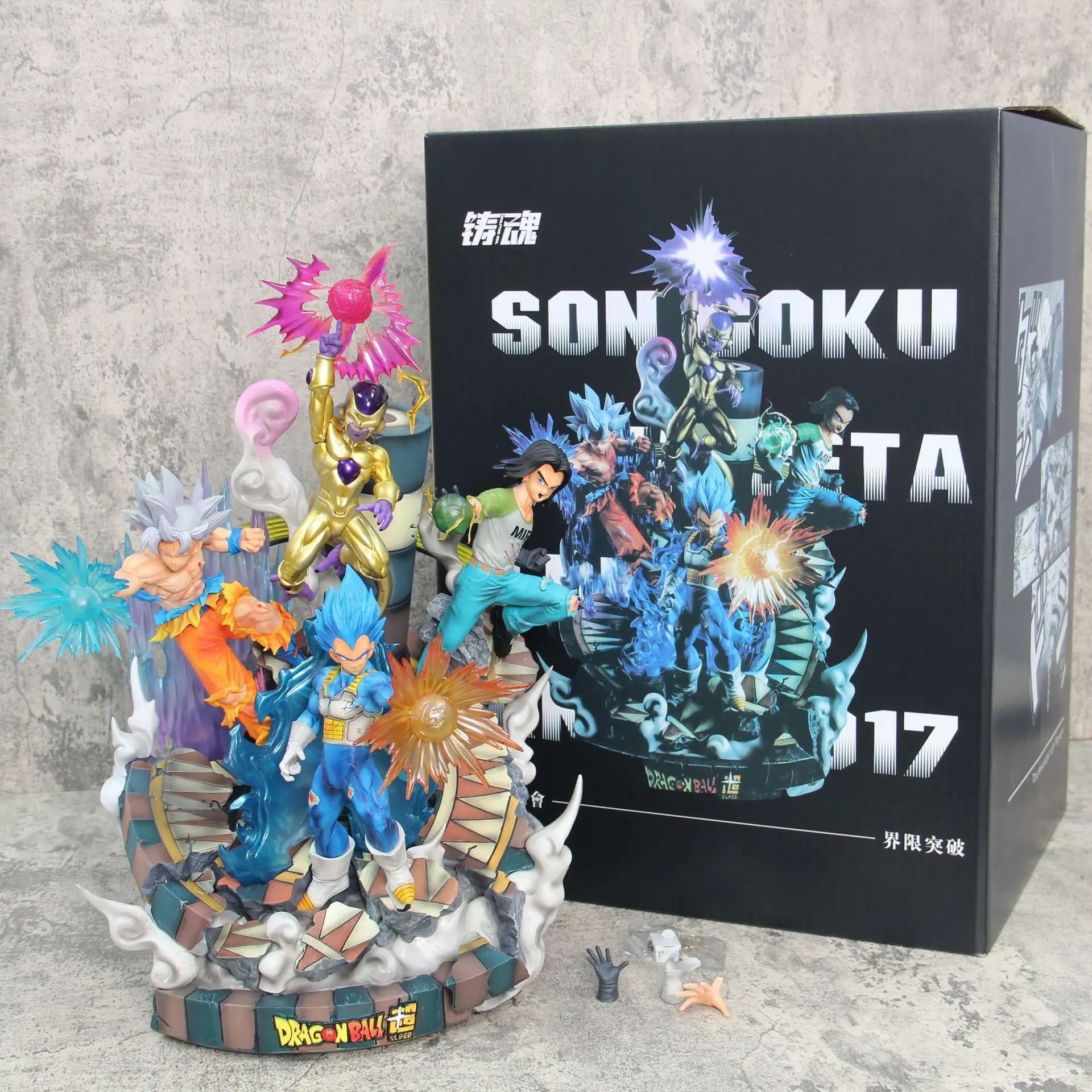 7 Dragon Ball, Power Conference Figure GK Wukong Vegeta Friesa Super No. 17 Animation Model Ornament Scene