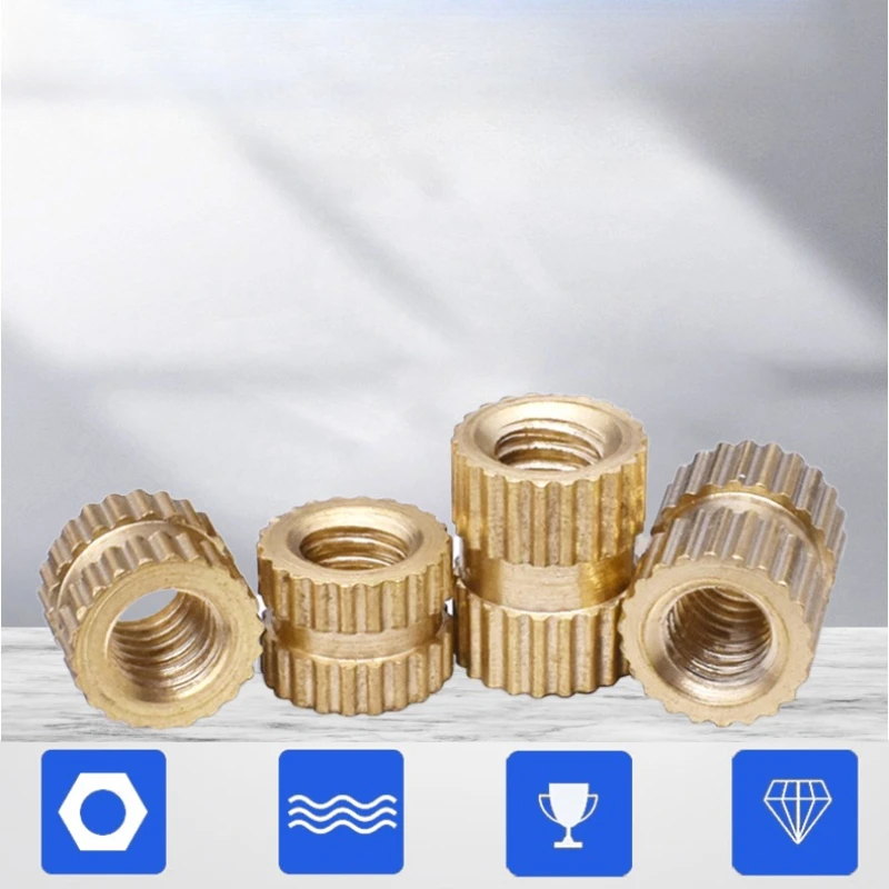 

CNC Machined Brass Roller Nut Knob Press Fit Threaded M3-M8 Rust Proof Copper Fastener Support for CNC Machined Projects