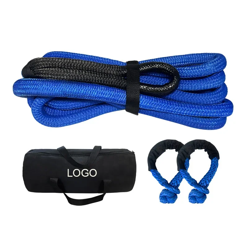 high quality car tow rope emergency kinetic recovery rope for vehicle towing tools