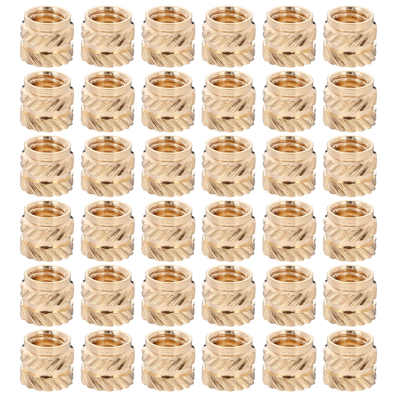 

60pcs M5 Brass Heat Set Insert Threaded Nuts Copper Lock Nut For Metal Plastic Wood Durable Fasteners 3D Printing Projects