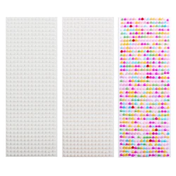 3mm/4mm/5mm/6mm White/Beige/Color Pearl Sticker Decor Rhinestones DIY Charm Clothes Nails Home Accessories