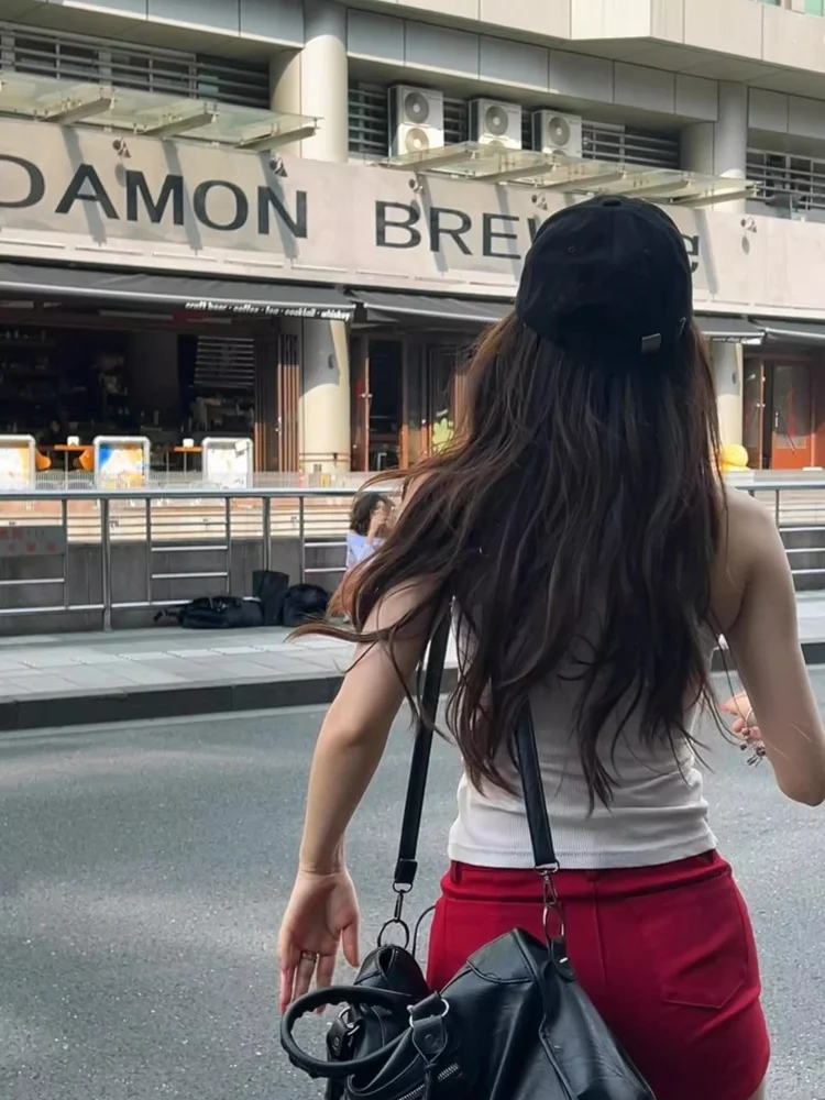 Red Hot Girl Pure Desire Sexy Denim-Shorts für Damen, Sommer, Sport-Stil, eng anliegende, elastische, schlankmachende, hüftumarmende Hotpants