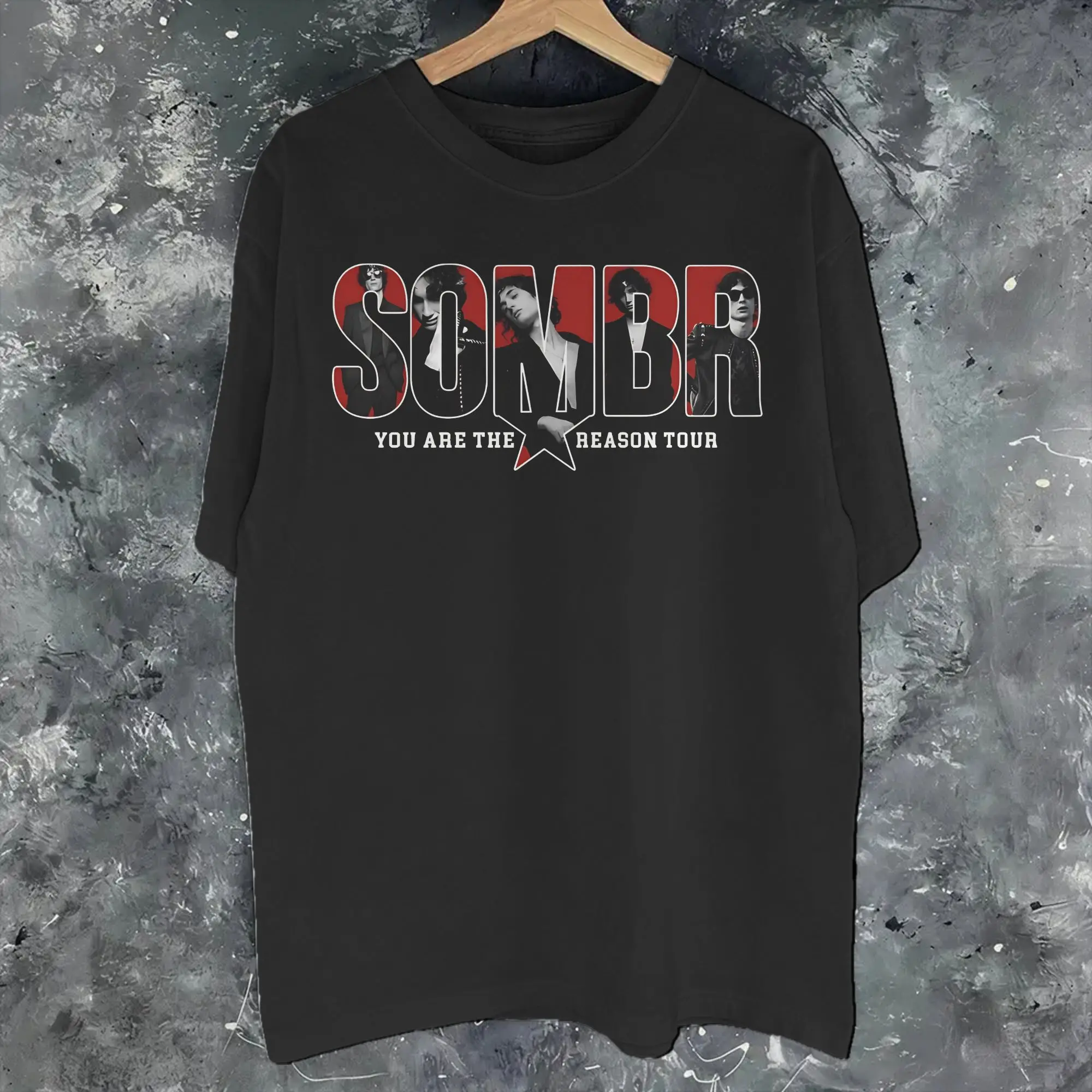Sombr Youare The Reason World Tour 2026-2027 Merch Unisex T Shirts Pure Cotton Tee Printed  Tops T-shirt