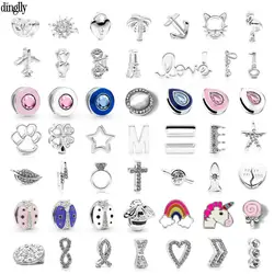 10mm Silver Color Beaded Unicorn Charm Fit Keeper Mesh Bracelets For Women Original Girl Strap Bracelet Jewelry Accessories