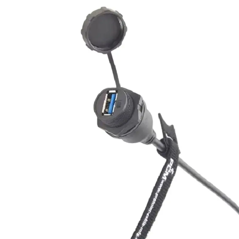 A46U IP67 Industrial USB 3.0 Connection Cable USB A Female To 5Pin B Code Flush Compatible IFM EC2099 A