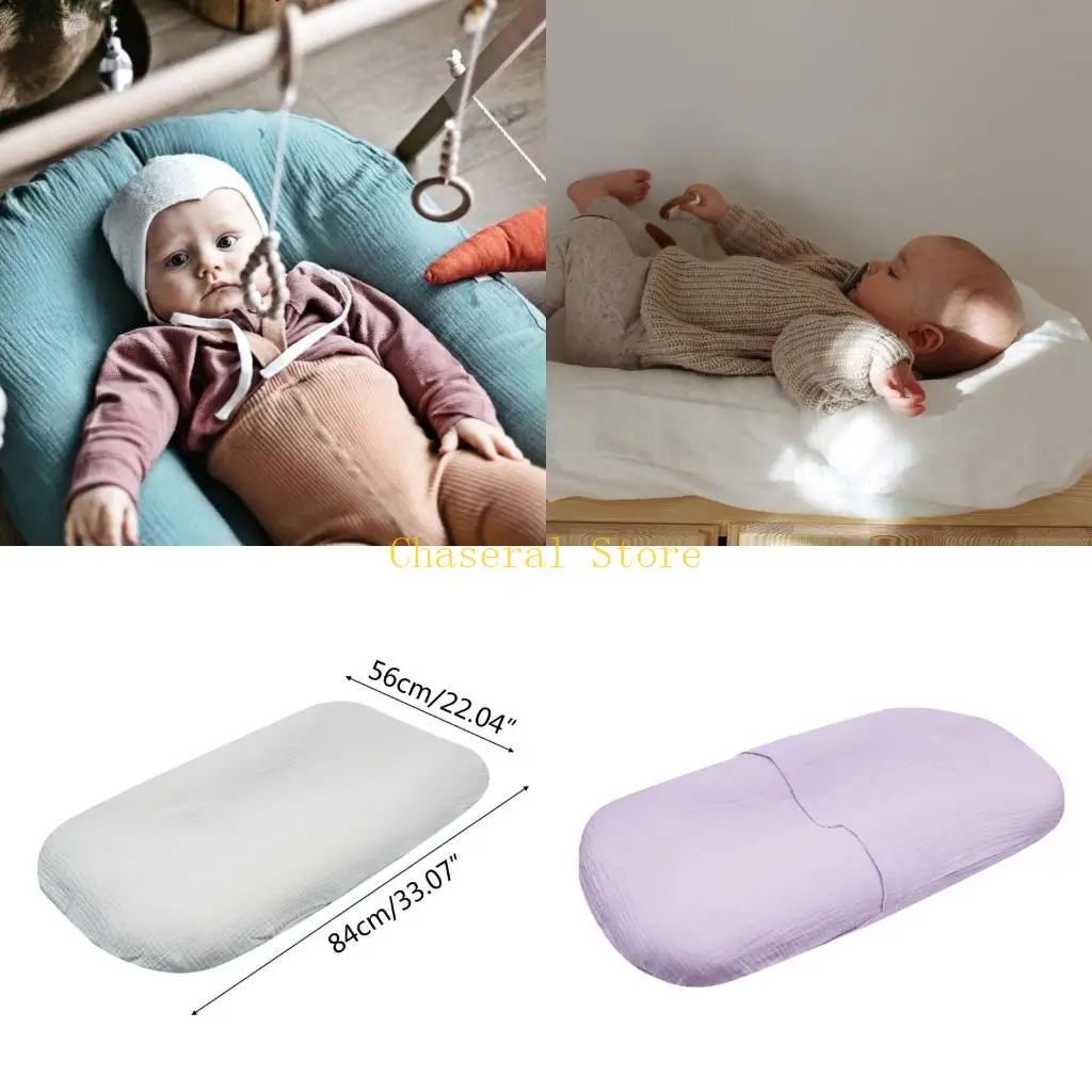 

E7CE Пеленальный коврик для пеленания, чехол для детского столика для кроватки, однотонный защитный коврик для пеленания