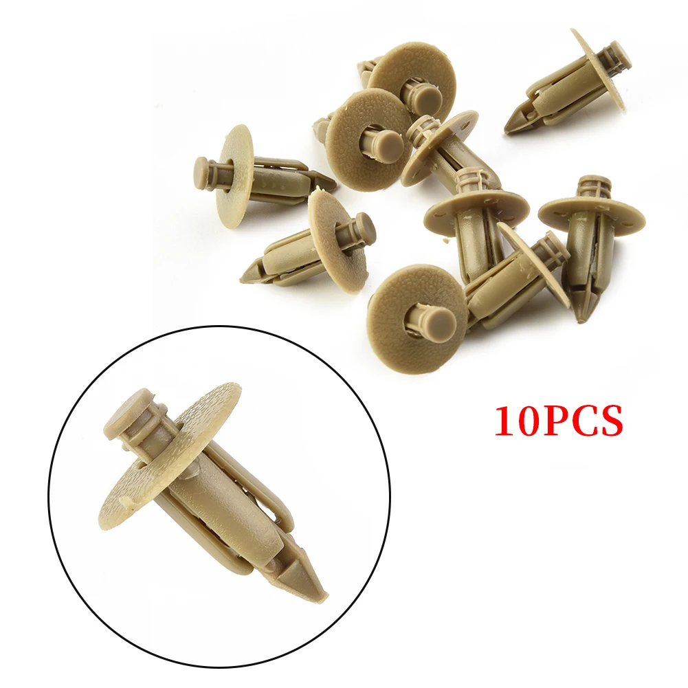 10PCS Car Rivets 7mm Hole Dia Push Clips Car Body Clips Trim Panel Retainer Car Door Trim Mudguard Rivets Retainer Clips   