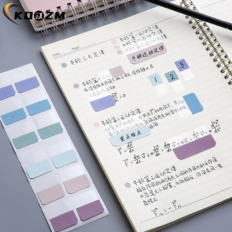 30/60/120/240Pcs Colorful Sticky Index Tabs Notes File Classification Memoranda Notebook Classify Sticker Stationery Supplies