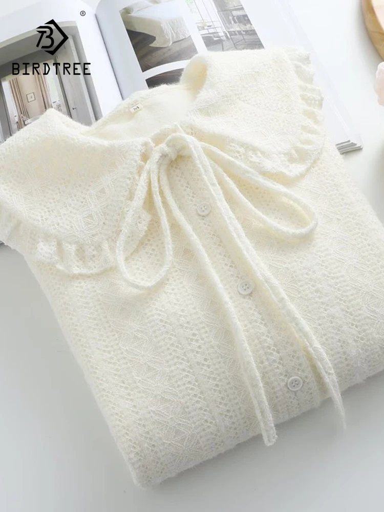 

New 2025 Winter Cotton Long Sleeve Fleece Shirt, Women Turn-down Collar Embroidery, Mori Girl Warm Commute Loose Blouse T5D446CC