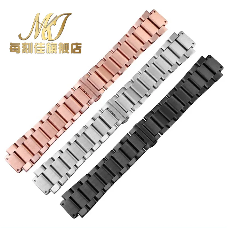 

Для Hublot Big Bang series classic fusion 21x13 мм 23x17 мм 27x19 мм выпуклый шарнир серебристый черный розовое золото ремешок для часов из нержавеющей стали