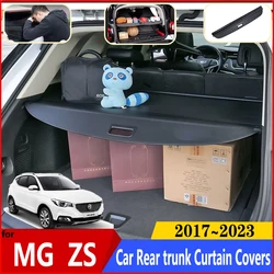 For MG ZS EV 2022 Accessories 2017~2023 ZS11 EZS Car Rear Trunk Curtain Cover Rear Rack Partition Shelter Decoration Accessories