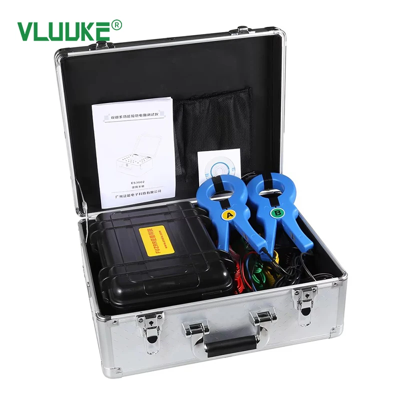 

ES3002 Digital Only Portable Double Clamp Multi-Function Earth Resistance Tester High-Efficiency 0.001 Resolution 0.2