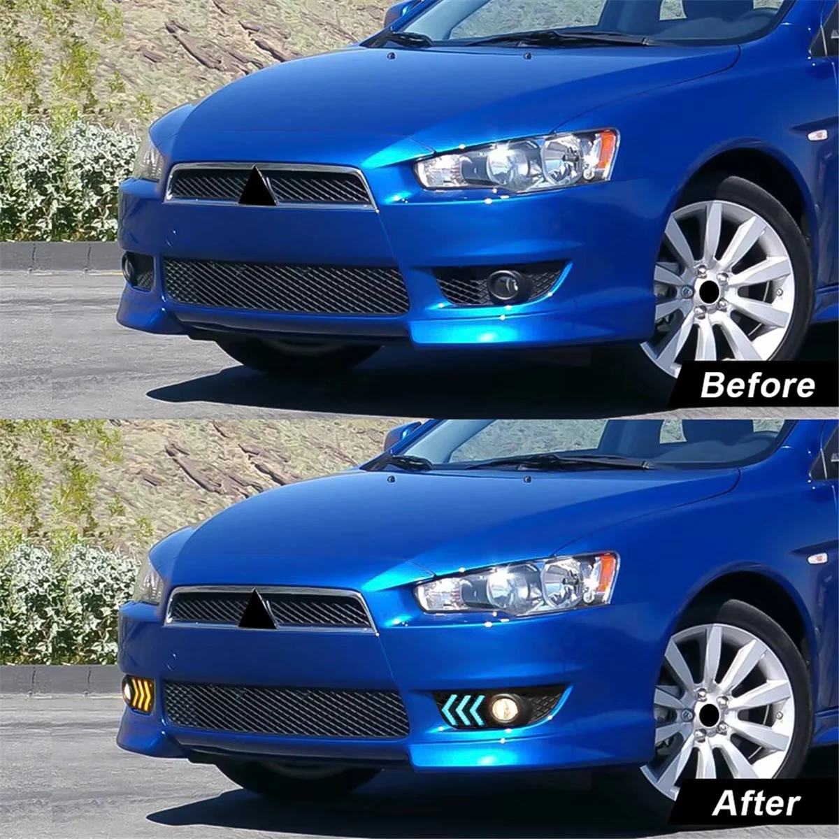 

NEW_LED Daytime Running Light for Mitsubishi Lancer 2008-2014 Fog Lamp