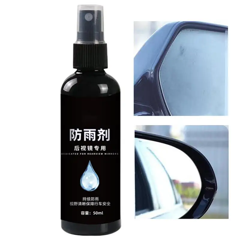 

Rear Mirror Anti Fog Spray 50ml Rain Water And Fog Resistant Agent For Glass Glass Care Products For Car Windows Rearview