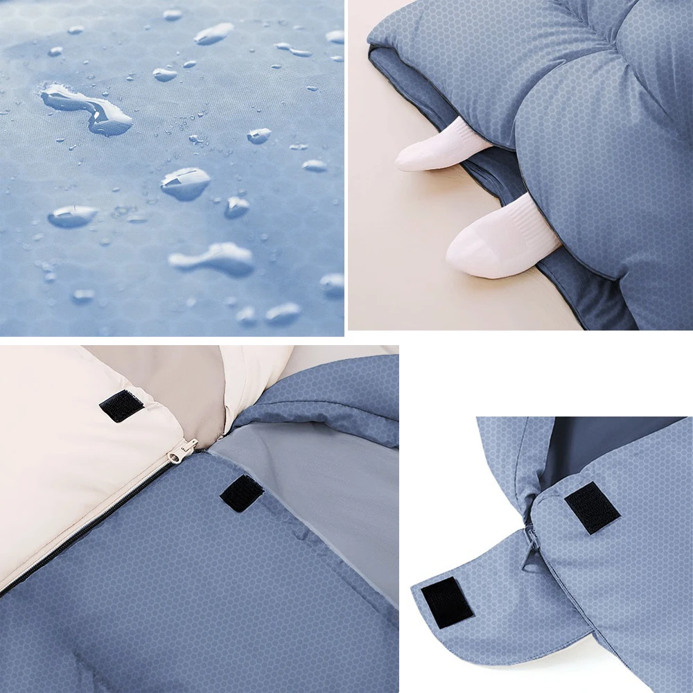 كيس نوم سميك USB التدفئة التخييم المشي لمسافات طويلة اتصال بنك الطاقة الشتاء الخريف كيس النوم في الهواء الطلق بقاء مخيم والعتاد