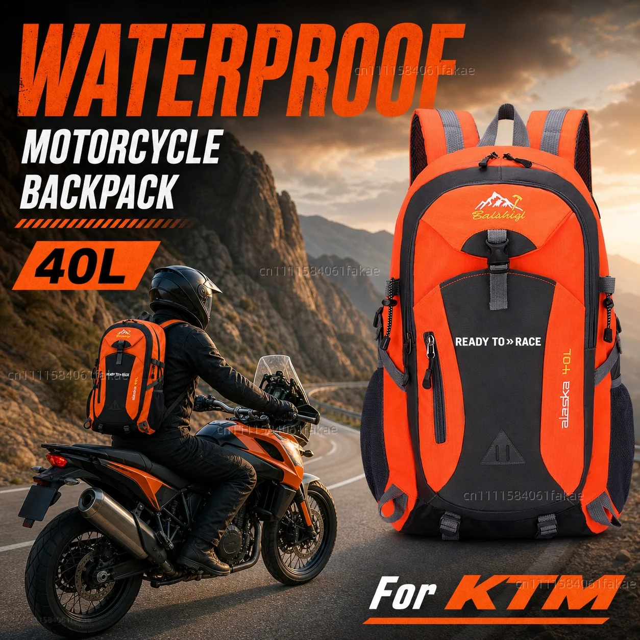 

For KTM Duke 390 1290 790 890 690 1090 1190 990 125 200 250 Duke1290 Motorcycle Backpack 40L Waterproof Travel Backpack Outdoor