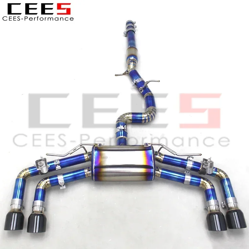 CEES Custom Titanium Exhaust Catback Tuning Auto Parts For VW GOLF R/MK8/8R 2.0T 2020-2024