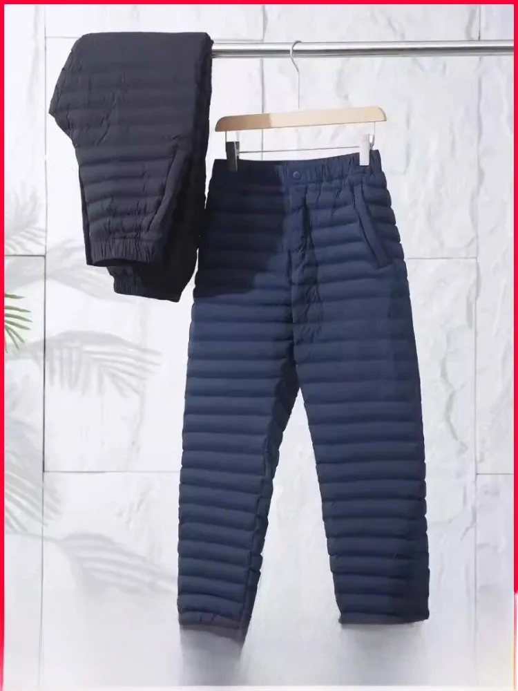 

Luxury Winter Outdoor ex Bread Pants Super Lightweight Waterproof Warm Cotton Trousers Straight Leg Long Youth Faion